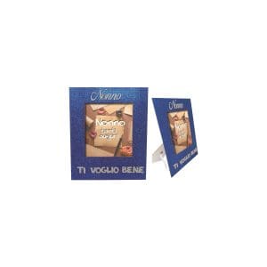 Portafoto in MDF con cornice glitterata Cm. 23x27,5 - Nonno - Borgi Cioccolateria Lindt
