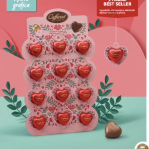 Caffarel - Cuore di cioccolato al latte - 15g - Borgi Cioccolateria Lindt